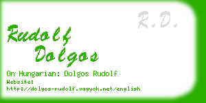 rudolf dolgos business card